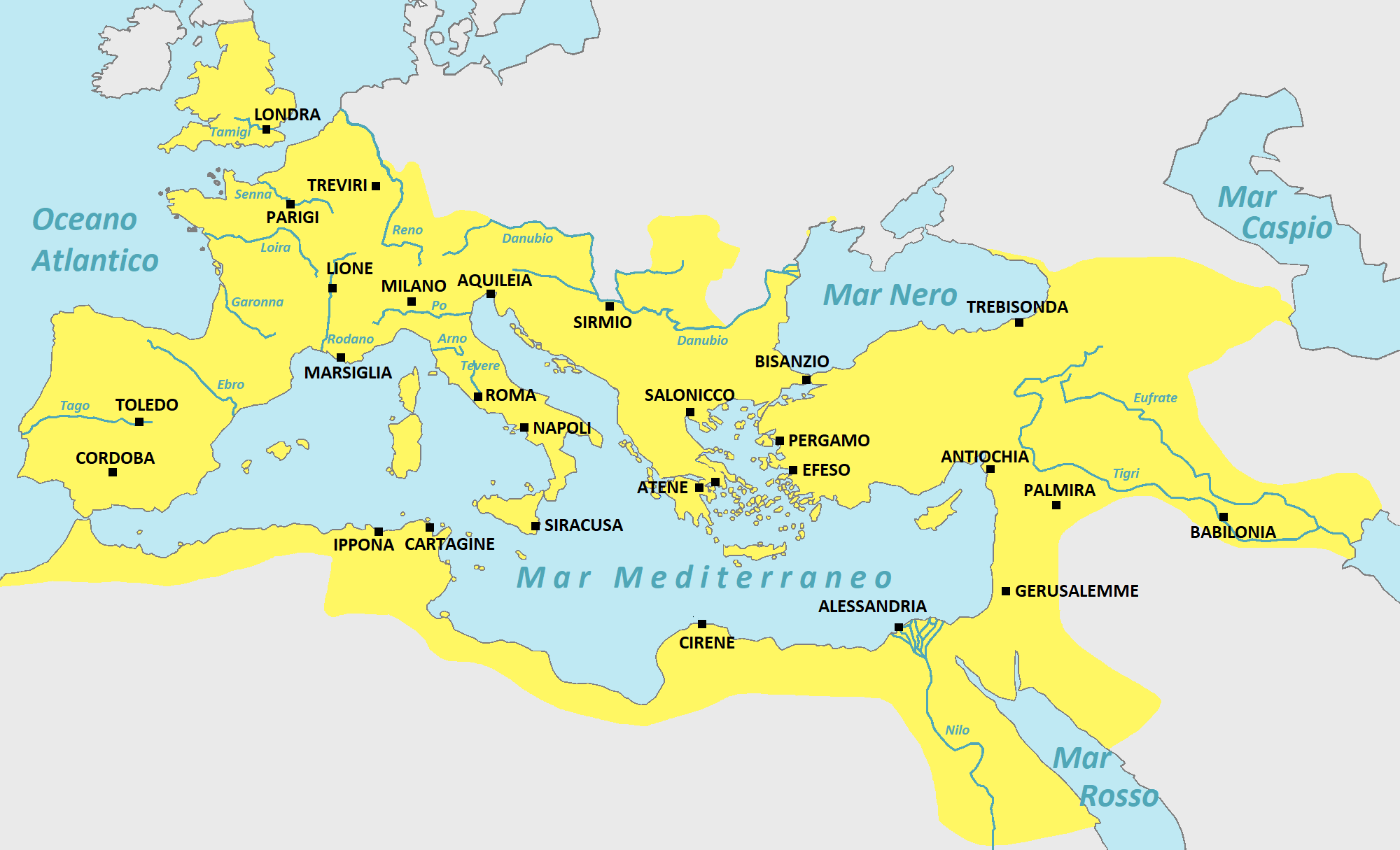 Fasi principali della storia romana