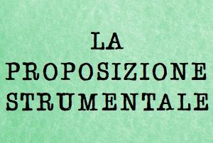 proposizione strumentale